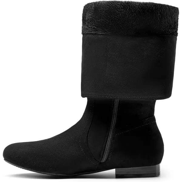 imageDREAM PAIRS Womens Wide Calf Knee High Pull On Fall Weather Winter BootsWideCalfBlack
