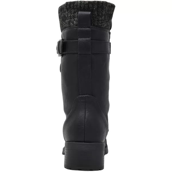 imageDREAM PAIRS Womens Winter Lace up Mid Calf Combat Riding Military BootsAmazonblack