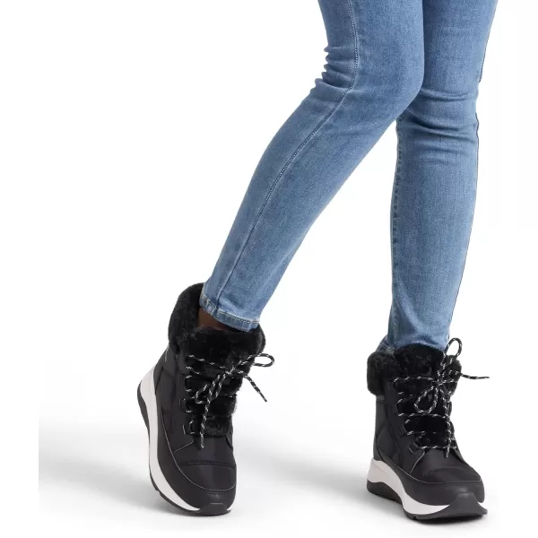 imageDREAM PAIRS Womens Winter Snow Boots Faux Fur Waterproof Ankle Booties Ladies Comfortable Short Boots OutdoorBlack