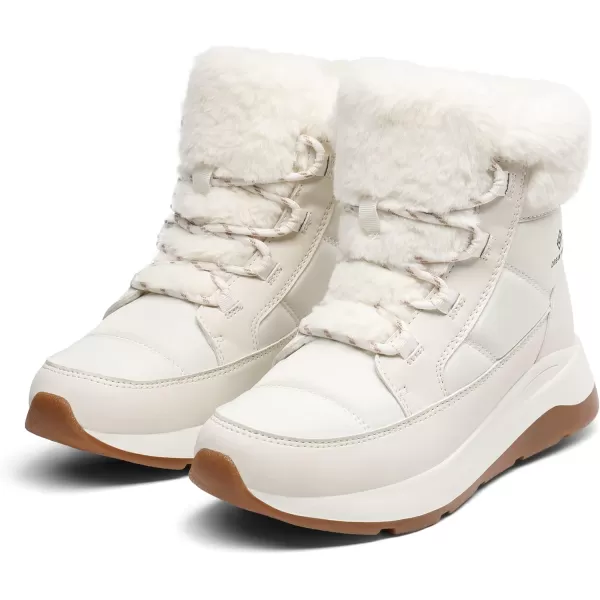 imageDREAM PAIRS Womens Winter Snow Boots Faux Fur Waterproof Ankle Booties Ladies Comfortable Short Boots OutdoorOffwhite