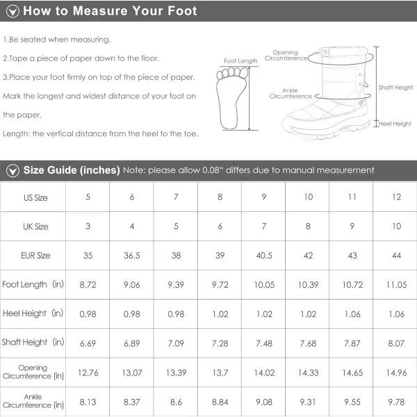imageDREAM PAIRS Womens Winter Snow Boots Waterproof Lightweight Warm Fashion Mid Calf BootGrey