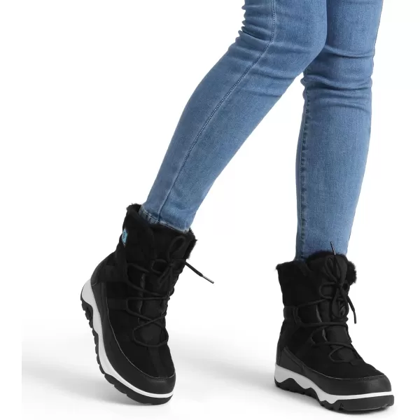 imageDREAM PAIRS Womens Winter Snow Boots Waterproof Rubber Ankle Booties with Warm Comfortable Faux Fur LiningLace Up NonSlip Outdoor Boots for WomenBlack