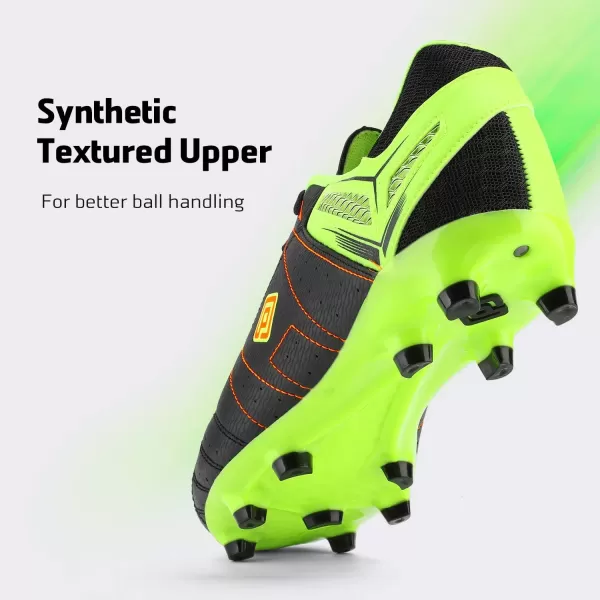 imageDREAM PAIRS mens CleatsBlackLemonGreenRed