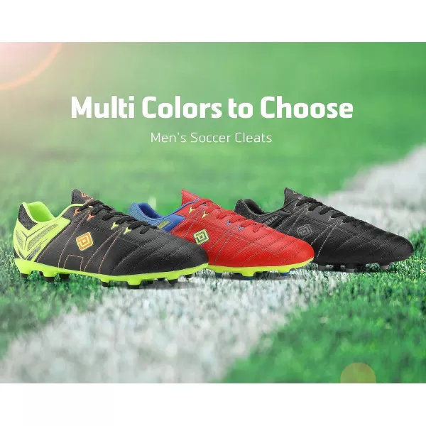 imageDREAM PAIRS mens CleatsBlackLemonGreenRed