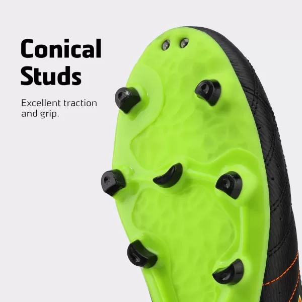 imageDREAM PAIRS mens CleatsBlackLemonGreenRed