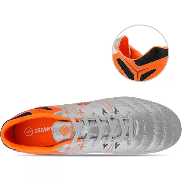 imageDREAM PAIRS mens CleatsSilverOrangeBlack