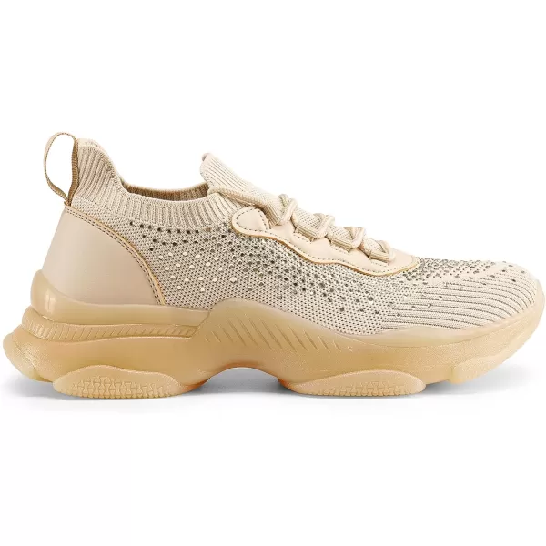 imageDREAM PAIRS womens Fashion SneakersplatformwalkingBlush Multicrystal