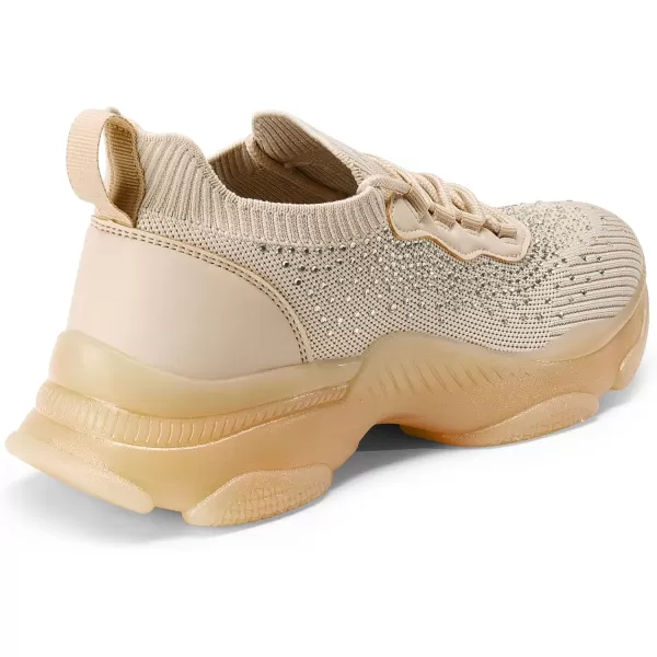imageDREAM PAIRS womens Fashion SneakersplatformwalkingBlush Multicrystal