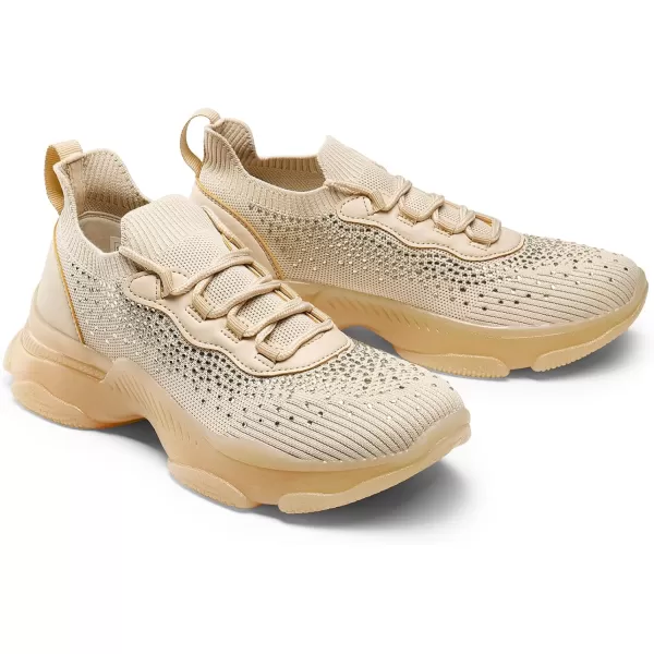 imageDREAM PAIRS womens Fashion SneakersplatformwalkingBlush Multicrystal