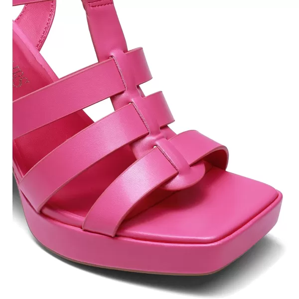 imageDream Pairs Womens Platform Gladiator Sandals Heels Chunky Heeled Planky Y2K FishermanHot Pink