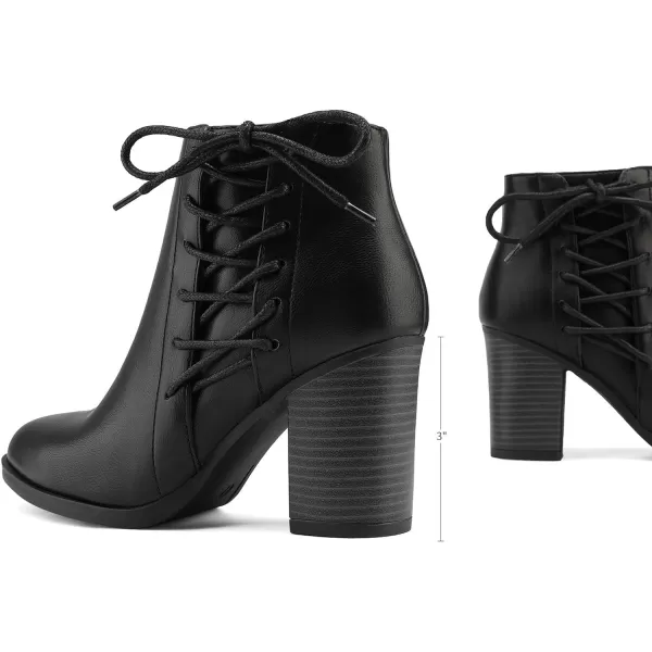 imageTOETOS Womens Chicago Chunky Heel Ankle BootiesBlack1