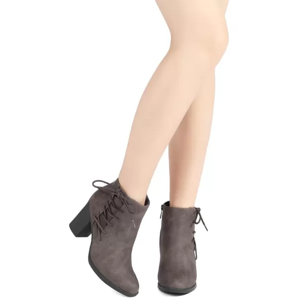 imageTOETOS Womens Chicago Chunky Heel Ankle BootiesTaupe1