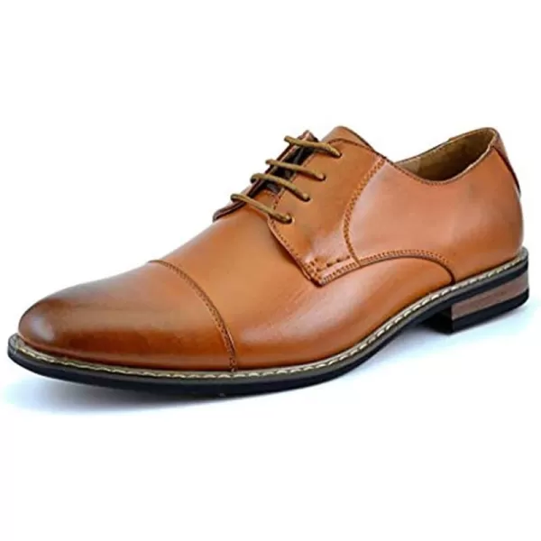 imageBruno Moda Italy Mens Prince Classic Modern Formal Oxford Wingtip Lace Up Dress ShoesPrince6brown