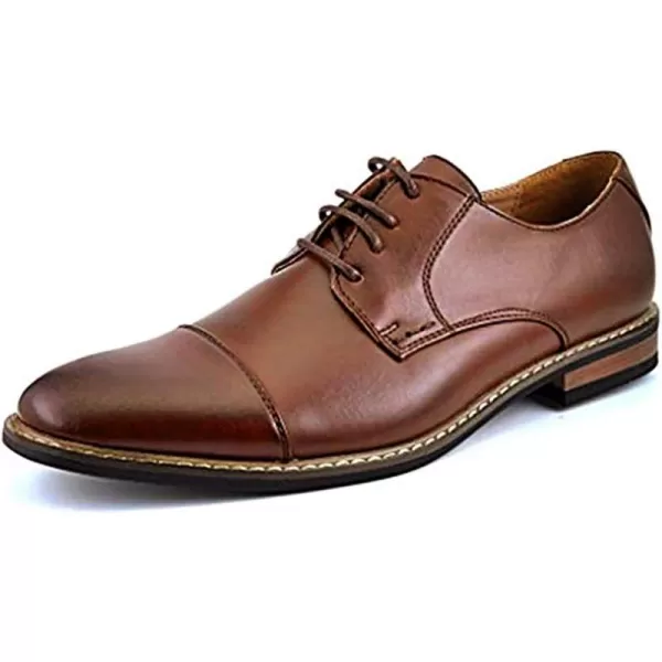 imageBruno Moda Italy Mens Prince Classic Modern Formal Oxford Wingtip Lace Up Dress ShoesPrince6dkbrown