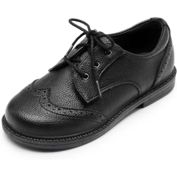 imageDREAM PAIRS Boys Girls Dress Shoes Kids School Uniform Formal Casual Oxfords for Toddler Little KidBlack