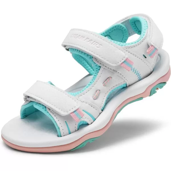 imageDREAM PAIRS Boys Girls Fashion Athletic Summer Sports SandalsToddlerLittle KidBig KidBlue White