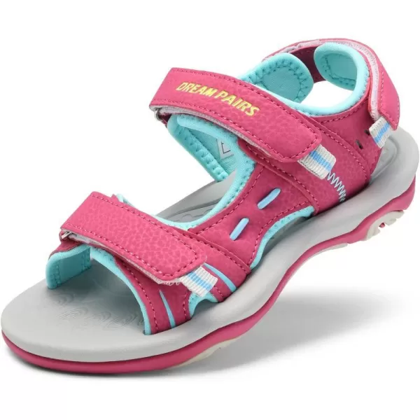 imageDREAM PAIRS Boys Girls Fashion Athletic Summer Sports SandalsToddlerLittle KidBig KidRose Red