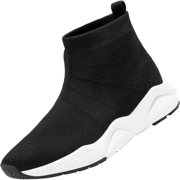 imageDREAM PAIRS Boys Girls Fashion Sneakers High Top Slipon Sock Shoes ToddlerLittle KidBig KidBlack