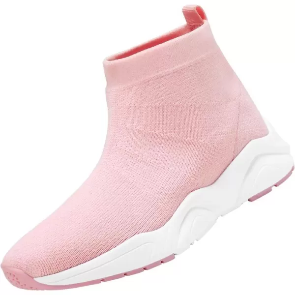 imageDREAM PAIRS Boys Girls Fashion Sneakers High Top Slipon Sock Shoes ToddlerLittle KidBig KidPink