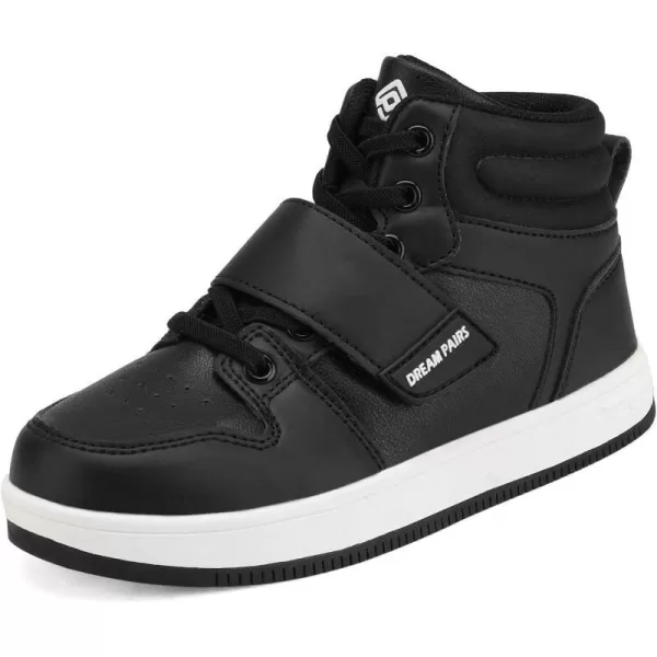 imageDREAM PAIRS Boys Girls High Top Sneaker Basketball ShoesBlack