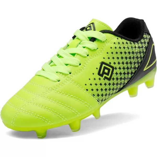 imageDREAM PAIRS Boys Girls Outdoor Football Shoes Soccer CleatsNeonGreenBlack