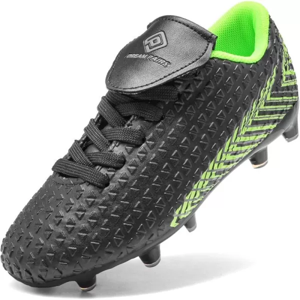 imageDREAM PAIRS Boys Girls Outdoor Soccer Cleats Football ShoesBlackNeonGreen