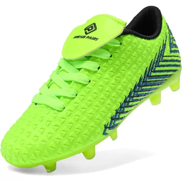 imageDREAM PAIRS Boys Girls Outdoor Soccer Cleats Football ShoesNeonGreenBlack