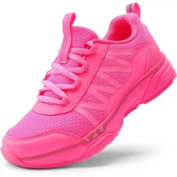 imageDREAM PAIRS Boys Girls Shoes Kids Tennis Athletic Running AntiSlip Walking Lightweight Sneakers for LittleBig KidHot Pink