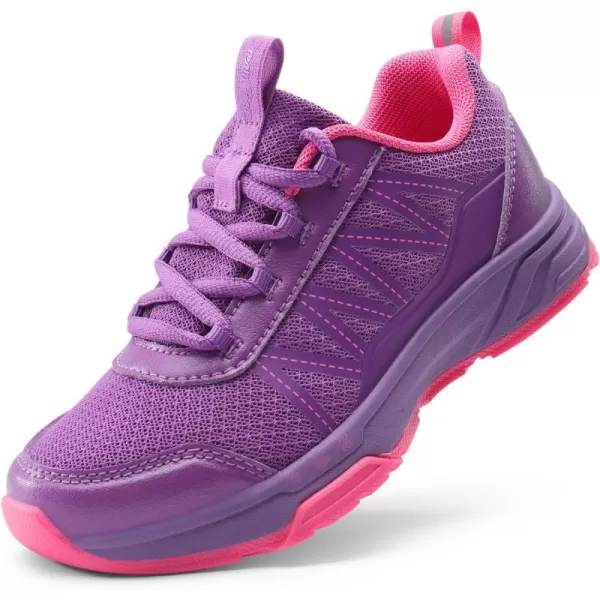 imageDREAM PAIRS Boys Girls Shoes Kids Tennis Athletic Running AntiSlip Walking Lightweight Sneakers for LittleBig KidPurple
