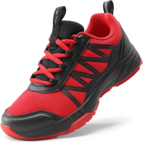 imageDREAM PAIRS Boys Girls Shoes Kids Tennis Athletic Running AntiSlip Walking Lightweight Sneakers for LittleBig KidRedBlack