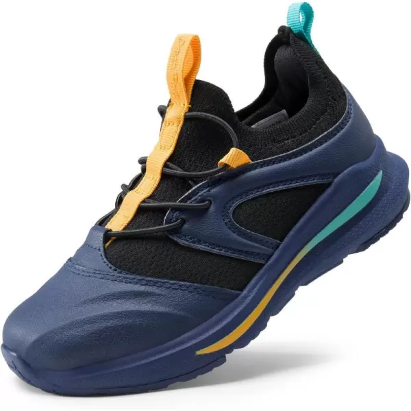 imageDREAM PAIRS Boys Girls Shoes Kids Tennis Athletic Running Walking Lightweight Slip on Sneakers for LittleBig KidNavy