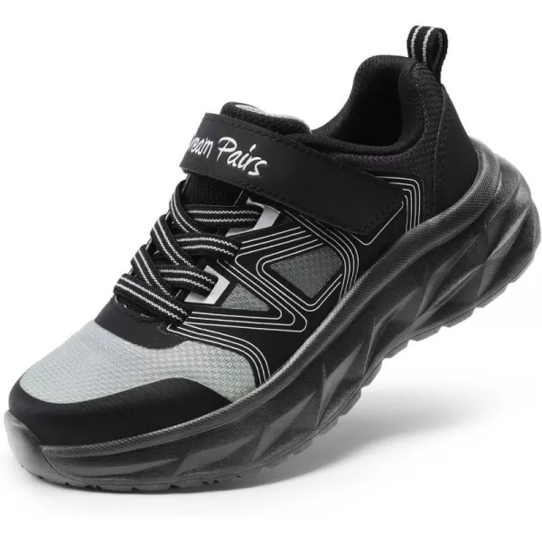 imageDREAM PAIRS Boys Girls Shoes Kids Tennis Sneakers Athletic Lightweight Shoes for LittleBig KidsBlack
