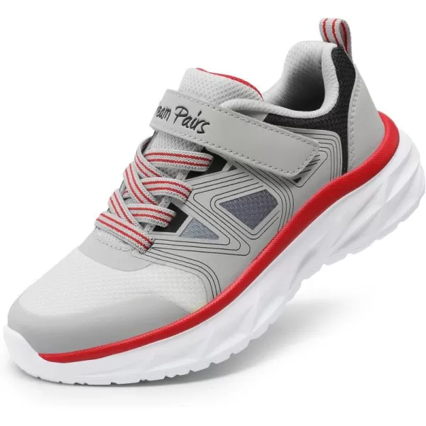 imageDREAM PAIRS Boys Girls Shoes Kids Tennis Sneakers Athletic Lightweight Shoes for LittleBig KidsGrey