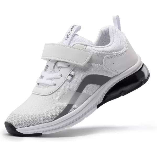 imageDREAM PAIRS Boys Girls Shoes Little Big Kids Tennis Running Athletic School SneakersWhite