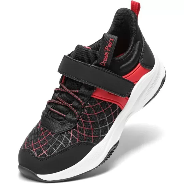 imageDREAM PAIRS Boys Girls Shoes Little Big Kids Tennis Running Athletic Sports SneakersBlackRed
