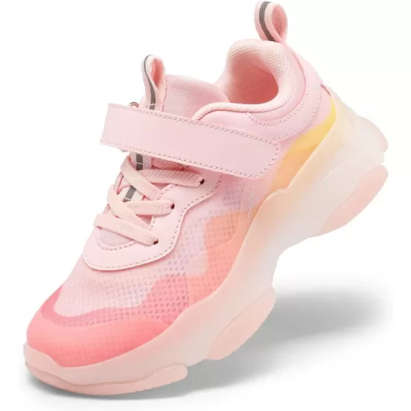 imageDREAM PAIRS Boys Girls Slipon Sneakers Lightweight Breathable Walking ShoesPinkYellow