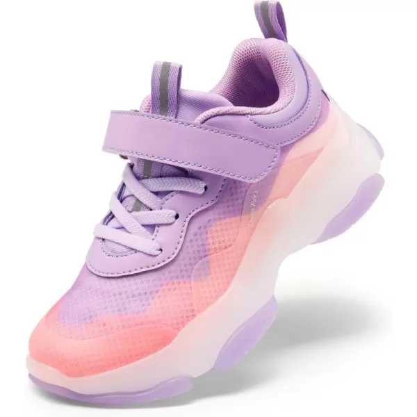 imageDREAM PAIRS Boys Girls Slipon Sneakers Lightweight Breathable Walking ShoesPurplePink