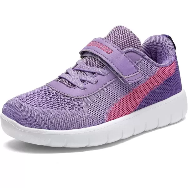 imageDREAM PAIRS Boys Girls Sneaker Athletic Tennis Running ShoesPurpleFuchsia