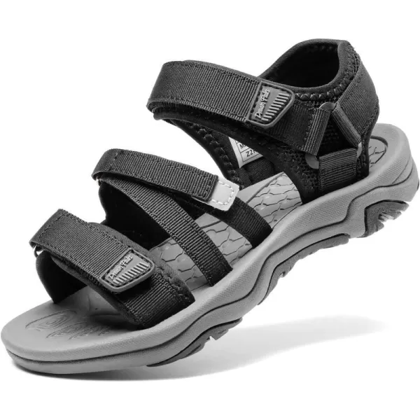 imageDREAM PAIRS Boys Girls Summer Outdoor Athletic Sport Sandals ToddlerLittle KidBig KidBlack