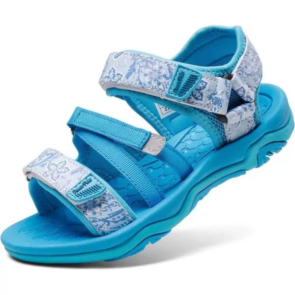 imageDREAM PAIRS Boys Girls Summer Outdoor Athletic Sport Sandals ToddlerLittle KidBig KidBlue