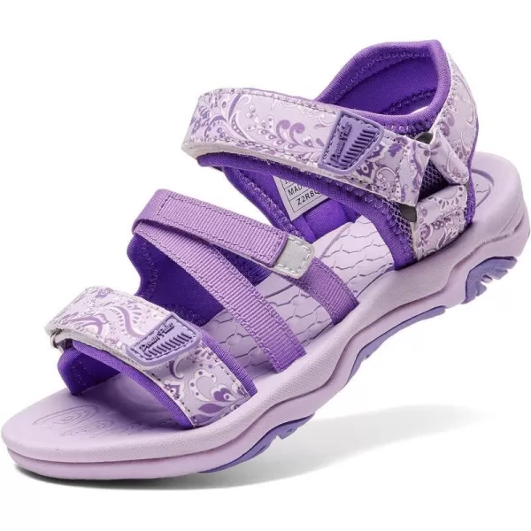 imageDREAM PAIRS Boys Girls Summer Outdoor Athletic Sport Sandals ToddlerLittle KidBig KidPurple