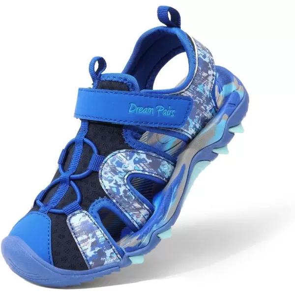 imageDREAM PAIRS Boys Girls Summer Outdoor Athletic Sport Sandals ToddlerLittle KidBig KidRoyal Blue