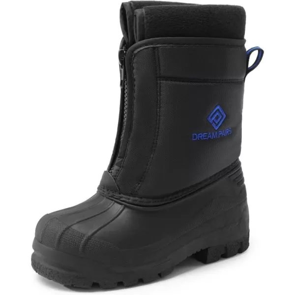 imageDREAM PAIRS Boys Girls Waterproof Winter Snow BootsBlackRoyal