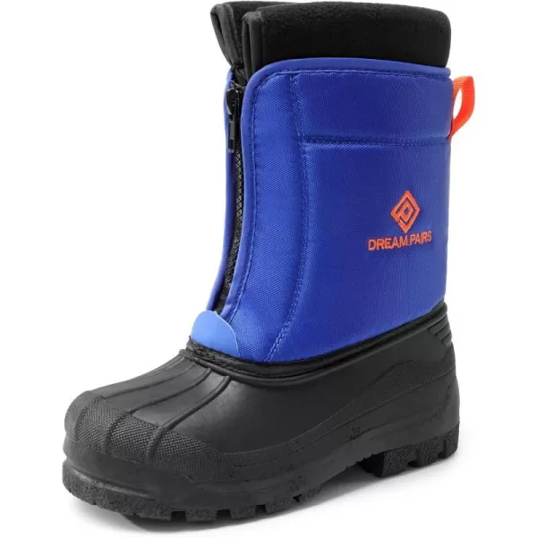 imageDREAM PAIRS Boys Girls Waterproof Winter Snow BootsRoyalBlueOrange