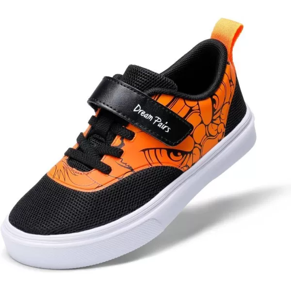 imageDREAM PAIRS Boys Shoes Casual Running Tennis Athletic Walking Sneakers for ToddlerLittle KidsBlackOrange