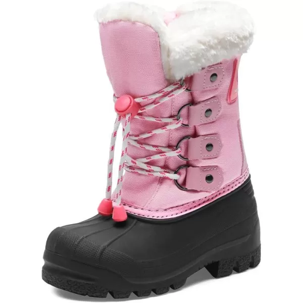 imageDREAM PAIRS Boys amp Girls Knee High Winter Snow Boots ToddlerLittle KidBig KidGrey Pinkm