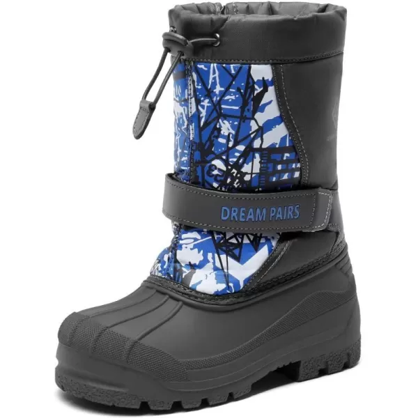 imageDREAM PAIRS Boys amp Girls Mid Calf Waterproof Winter Snow BootsKamicknavy