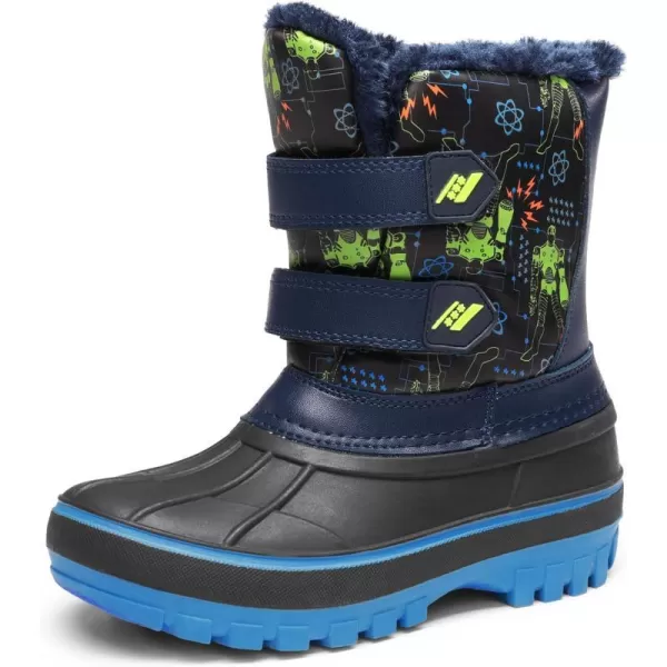 imageDREAM PAIRS Boys amp Girls ToddlerLittle KidBig Kid Ducko Ankle Winter Snow BootsBlack Ngreend