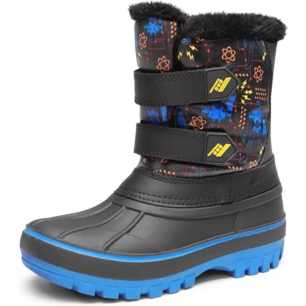 imageDREAM PAIRS Boys amp Girls ToddlerLittle KidBig Kid Ducko Ankle Winter Snow BootsBlack Royald