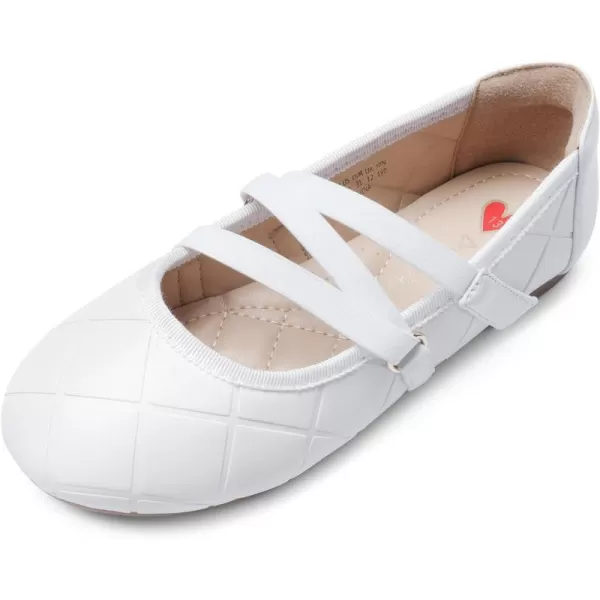 imageDREAM PAIRS Girls Ballerina Dress Shoes Flower Girl Mary Jane Ballet FlatsWhite